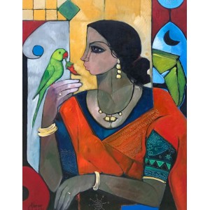 Abrar Ahmed, 18 x 24 Inch, Oil on Canvas, Figurative Painting, AC-AA-628
